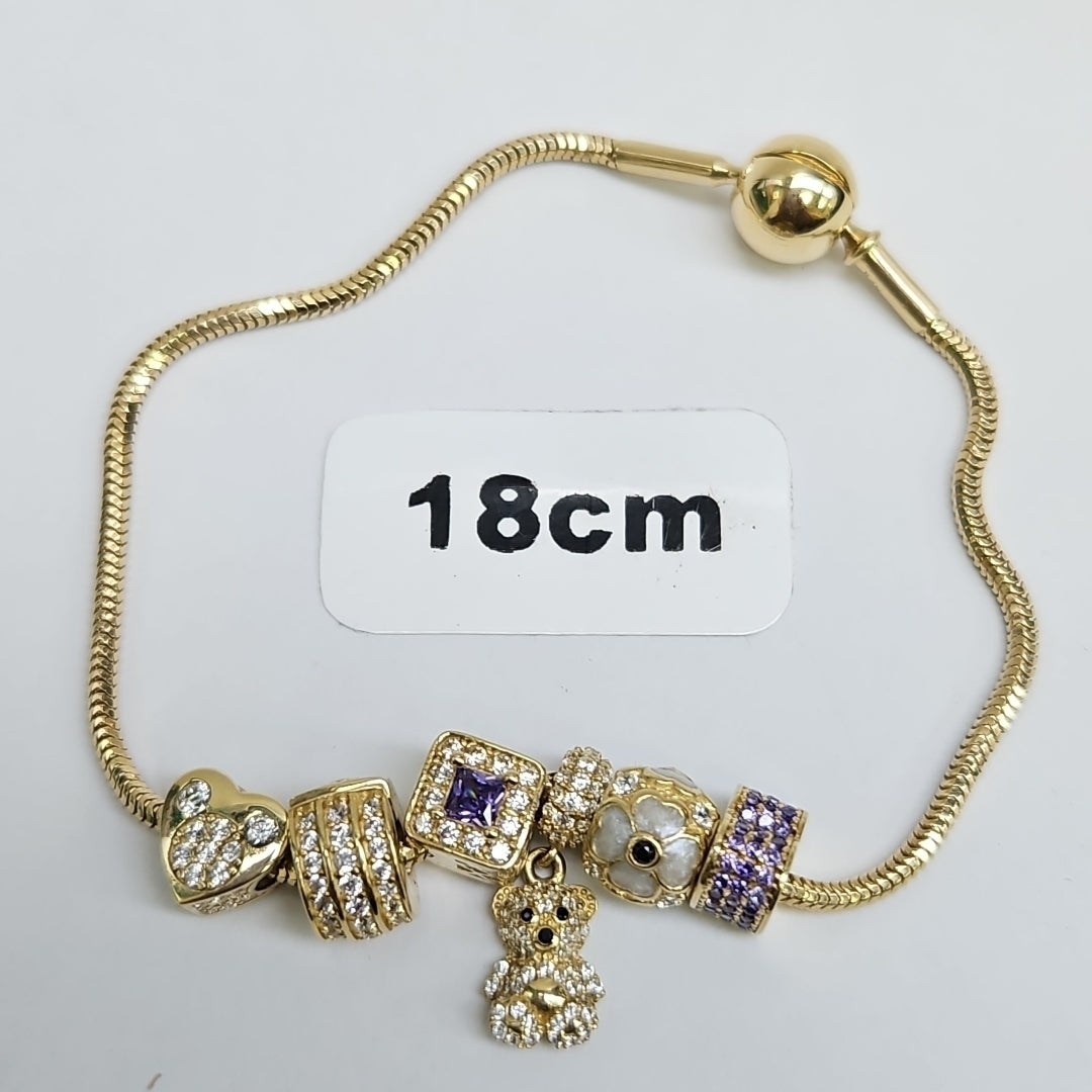 PULSERA CHARM ORO 14K 12.3 (NUEVO)