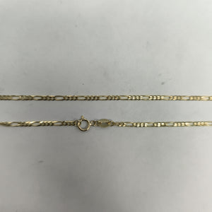 CADENAS TEJIDO 3X1 ORO 10K 55 CM 3.2 GR (NUEVO)