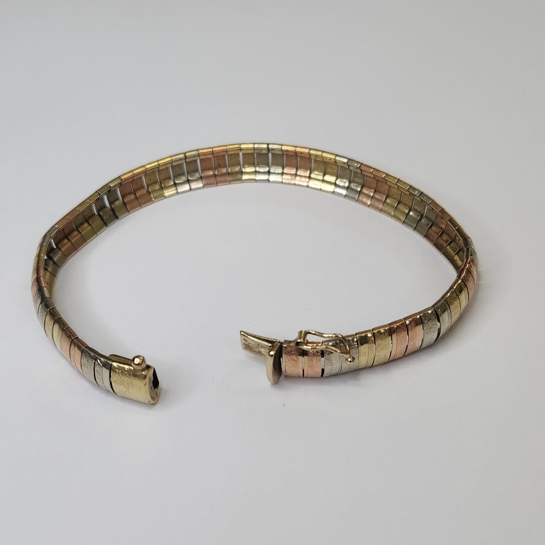 PULSERA ORO,ORO COMBINADO 10 K 16,80 GRMS (SEMINUEVO)