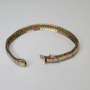PULSERA ORO,ORO COMBINADO 10 K 16,80 GRMS (SEMINUEVO)