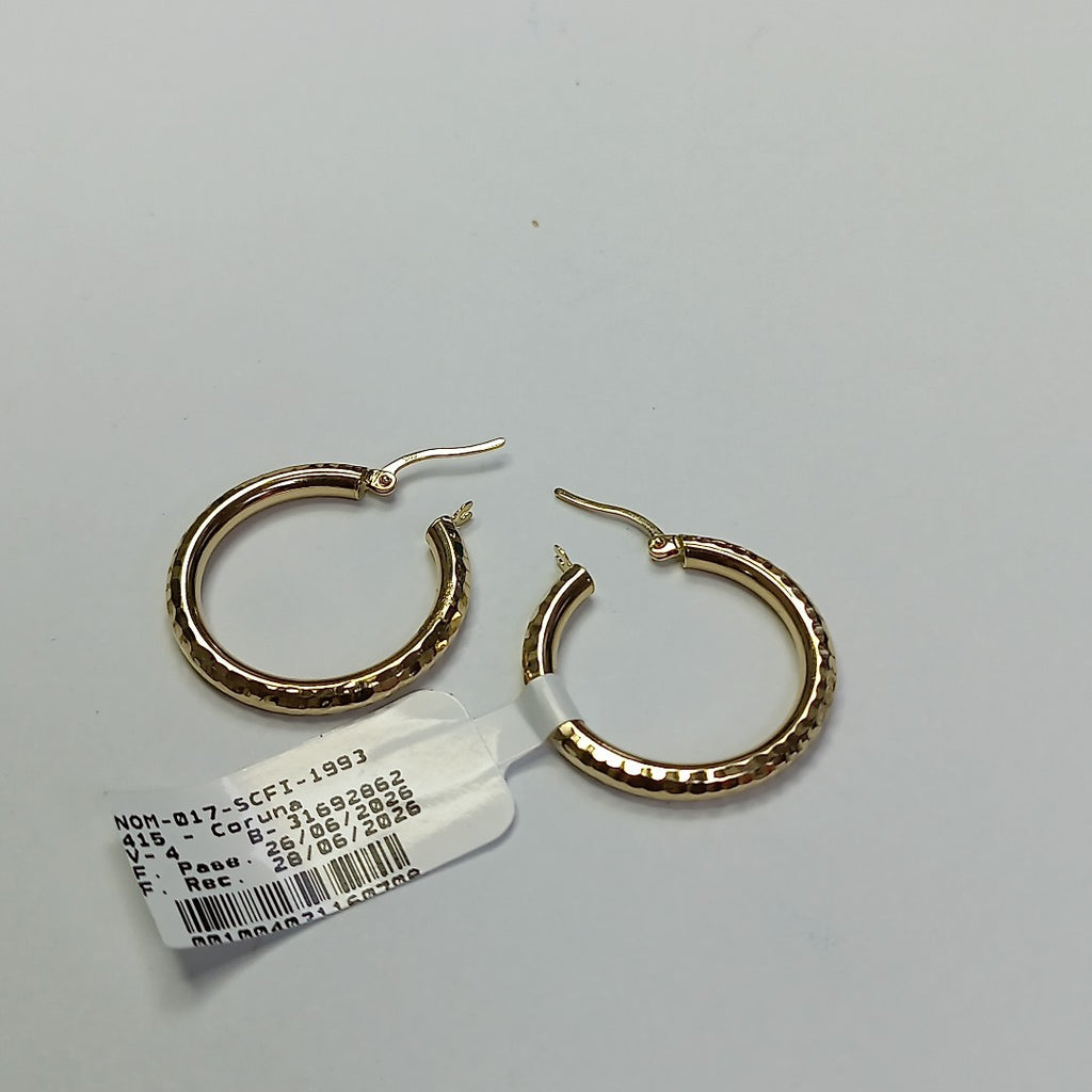 ARRACADAS PAR ORO 14 K 1.7 GRMS (SEMINUEVO)