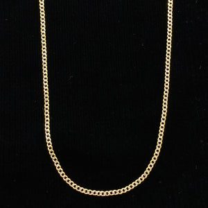 CADENAS BARBADA DIAMANTADA ORO 14K 60 CM 6.2 GR (NUEVO)
