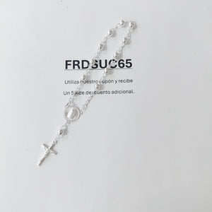 PULSERA TIPO ROSARIO PLATA .925 18 CM 4.22 GR (NUEVO)