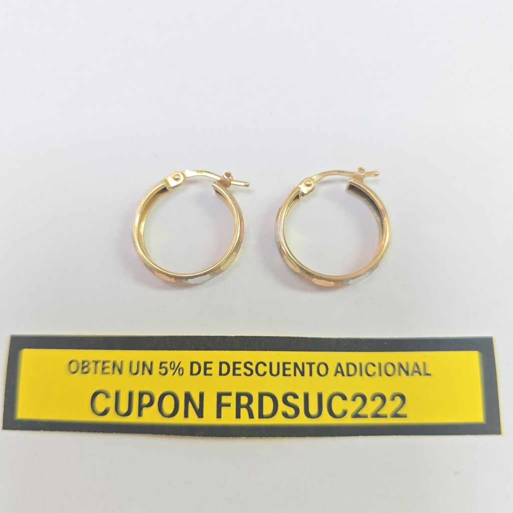 ARRACADAS PAR ORO 10 K 1.7 GRMS (SEMINUEVO)