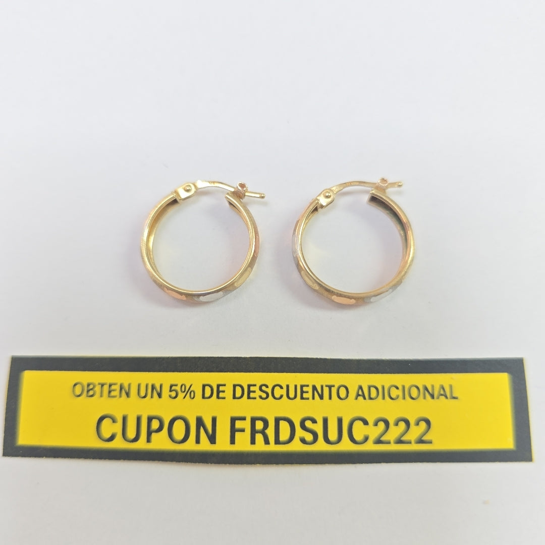 ARRACADAS PAR ORO 10 K 1.7 GRMS (SEMINUEVO)