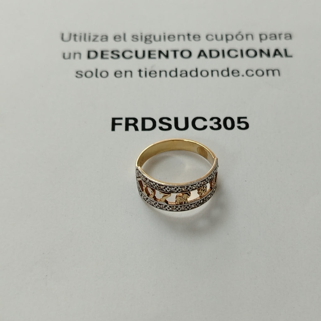 ARGOLLA DE LA SUERTE ORO 14 K 2,60 GRMS (SEMINUEVO)