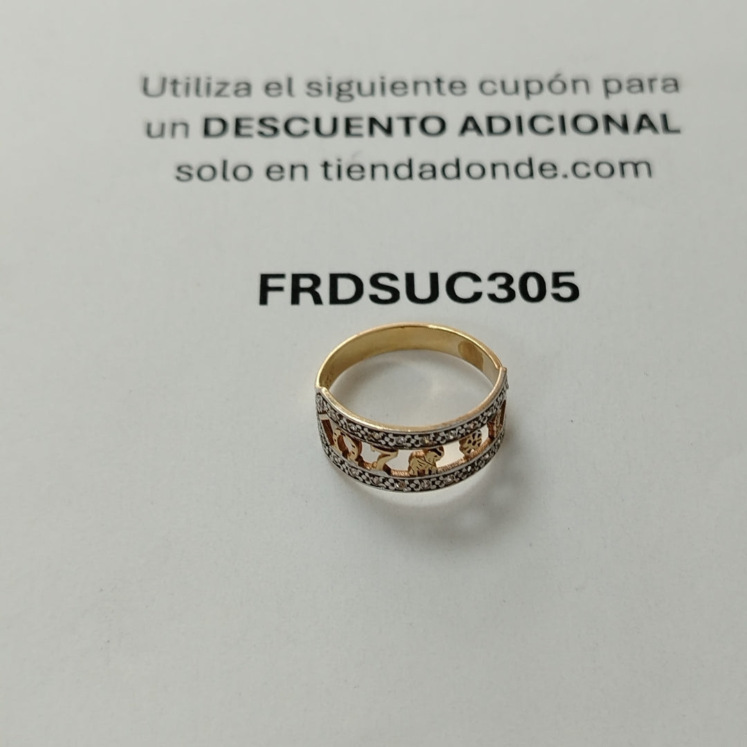 ARGOLLA DE LA SUERTE ORO 14 K 2,60 GRMS (SEMINUEVO)