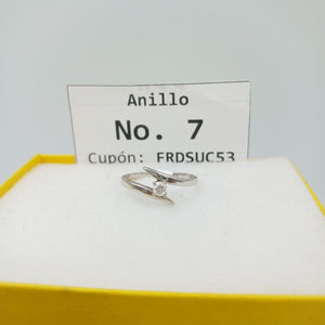 ANILLITO ORO BLANCO 14 K 2.4 GRMS (SEMINUEVO)