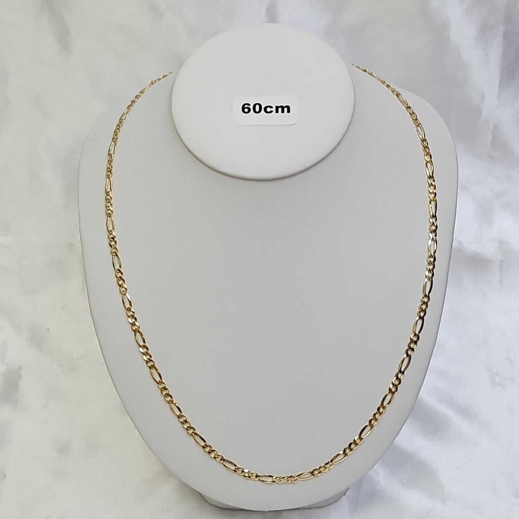 CADENAS TEJIDO 3X1 ORO 14K 60 CM 13.6 GR (NUEVO)