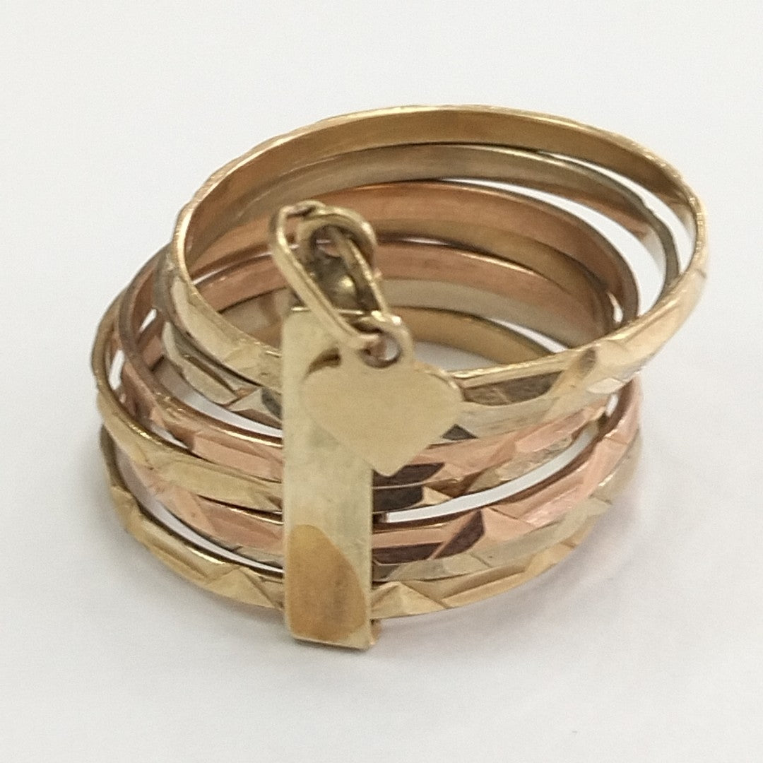 SEMANARIO DE ARGOLLAS ORO 14 K 5,10 GRMS (SEMINUEVO)