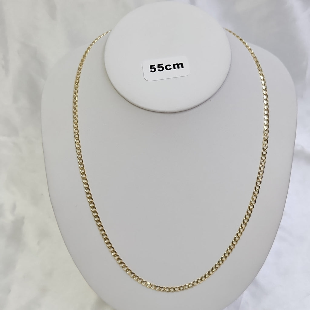 CADENAS BARBADA ORO 14K 55 CM 13 GR (NUEVO)