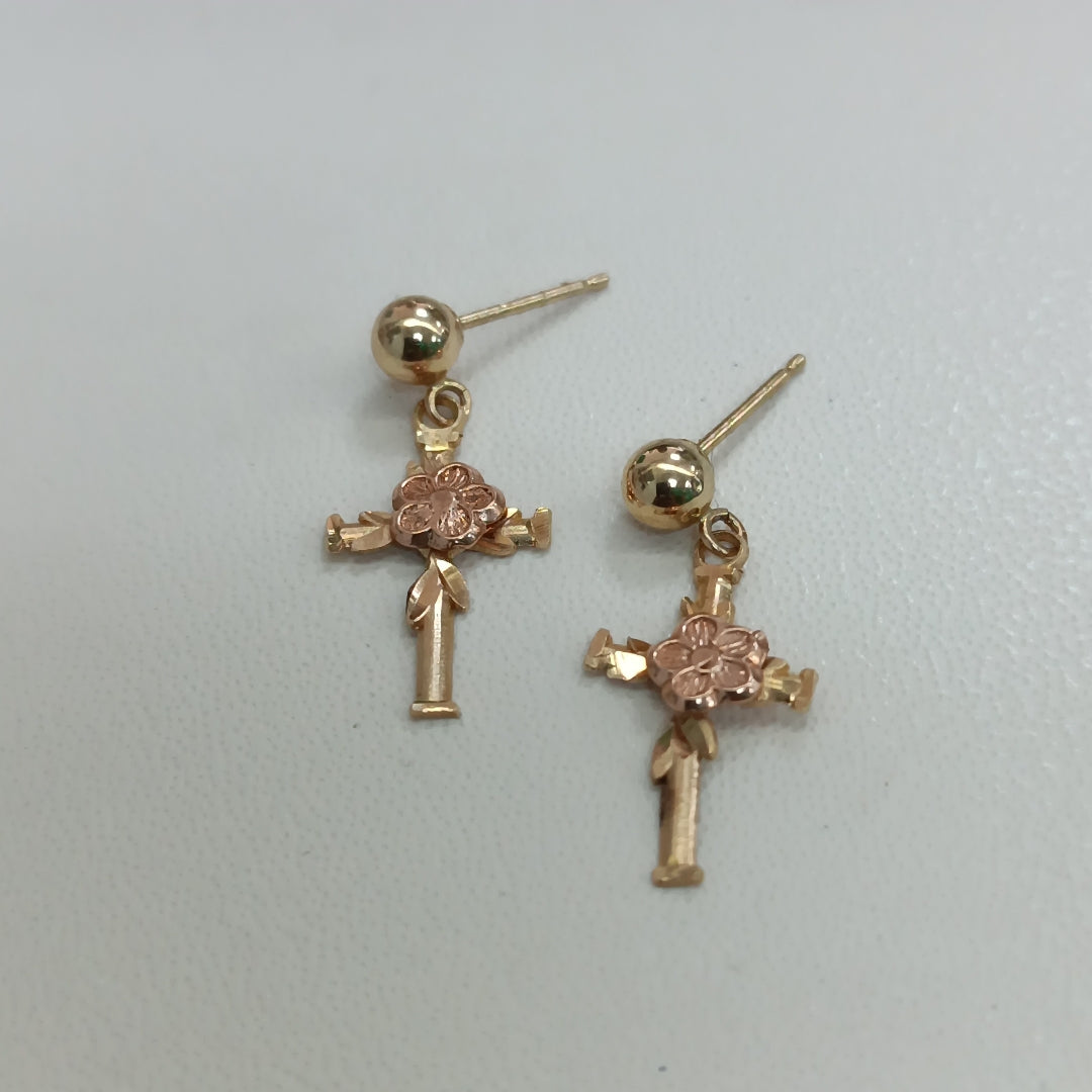 ARETES PAR ORO 14 K 0.8 GRMS (SEMINUEVO)