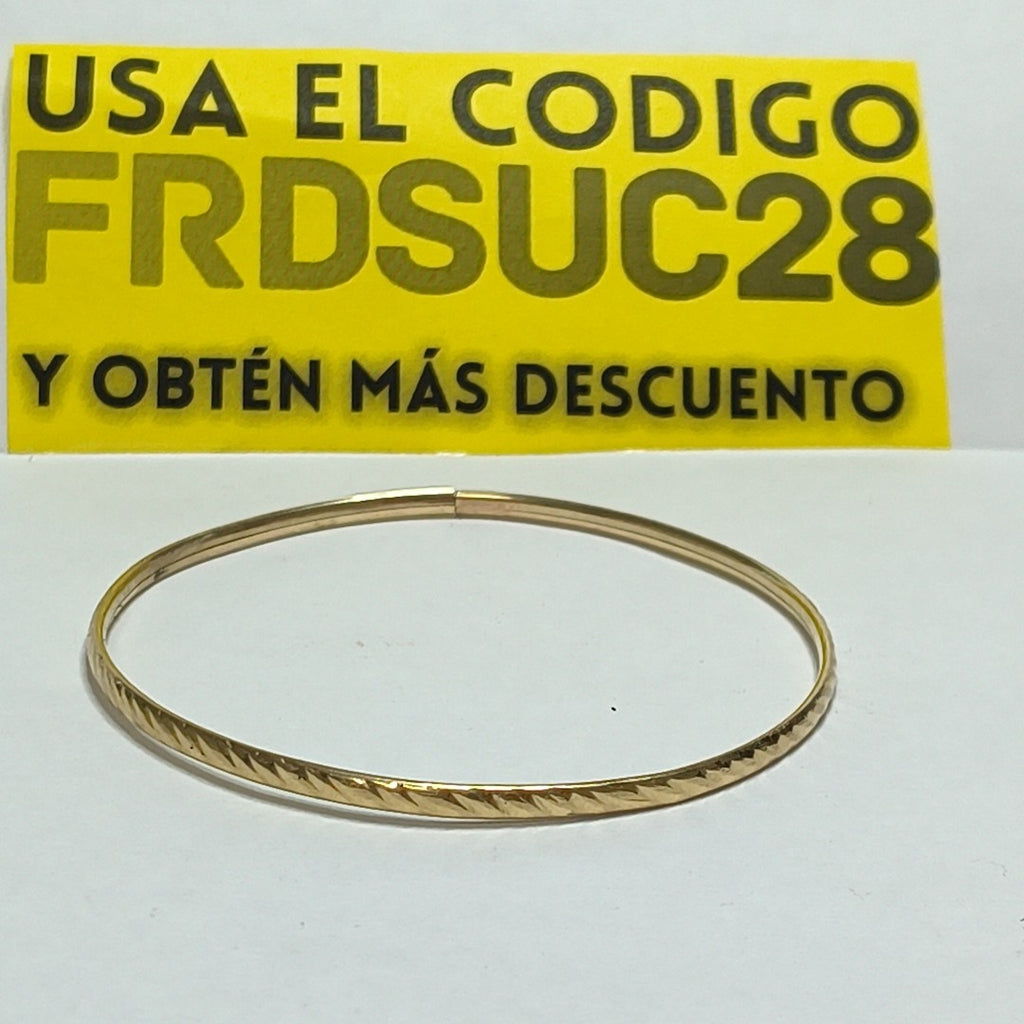 PULSERA RIGIDA ORO 10 K 3.5 GRMS (SEMINUEVO)