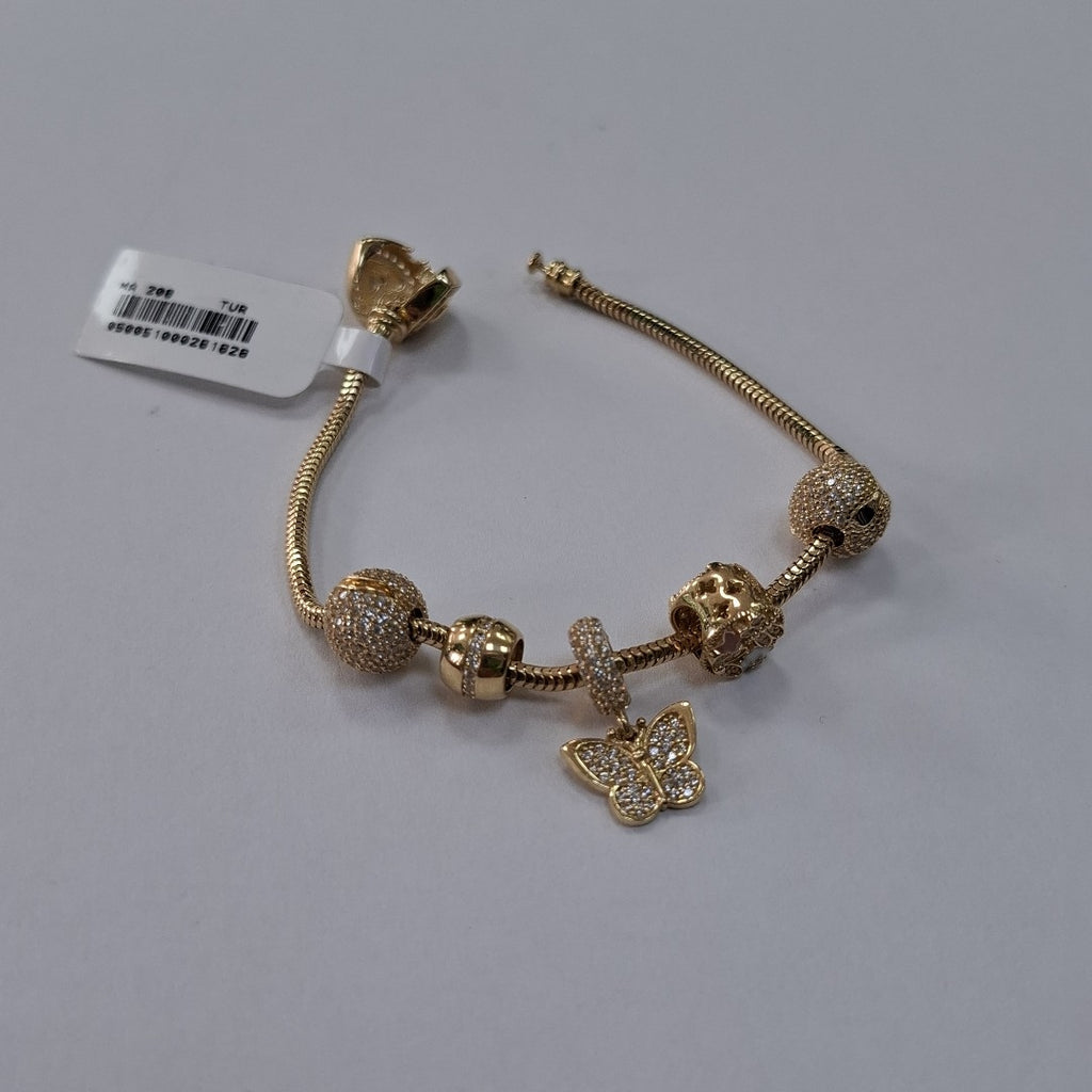 PULSERA CHARM ORO 14K 17.9 (NUEVO)