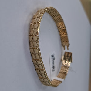 PULSERAS CABALLERO ORO 14K 16.5 (NUEVO)