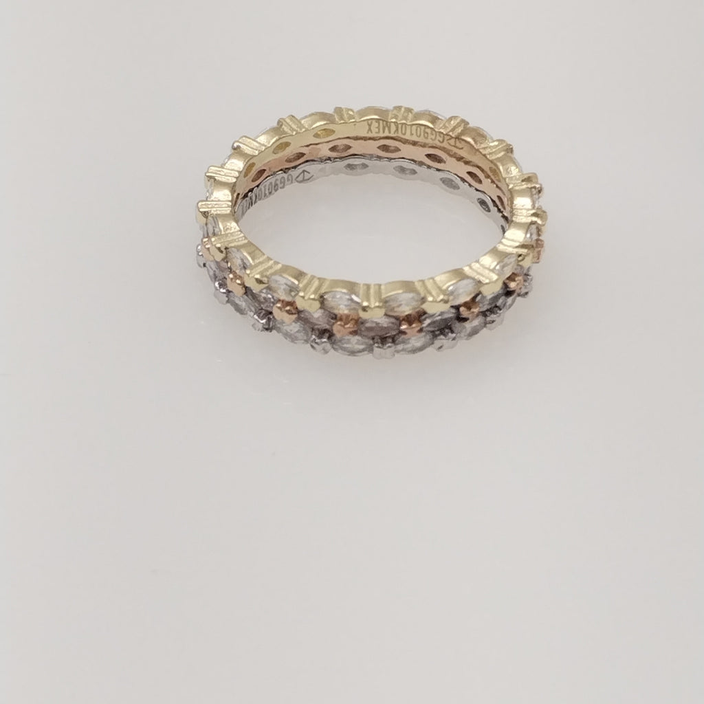 ANILLITO ORO COMBINADO 10 K 3.1 GRMS (SEMINUEVO)