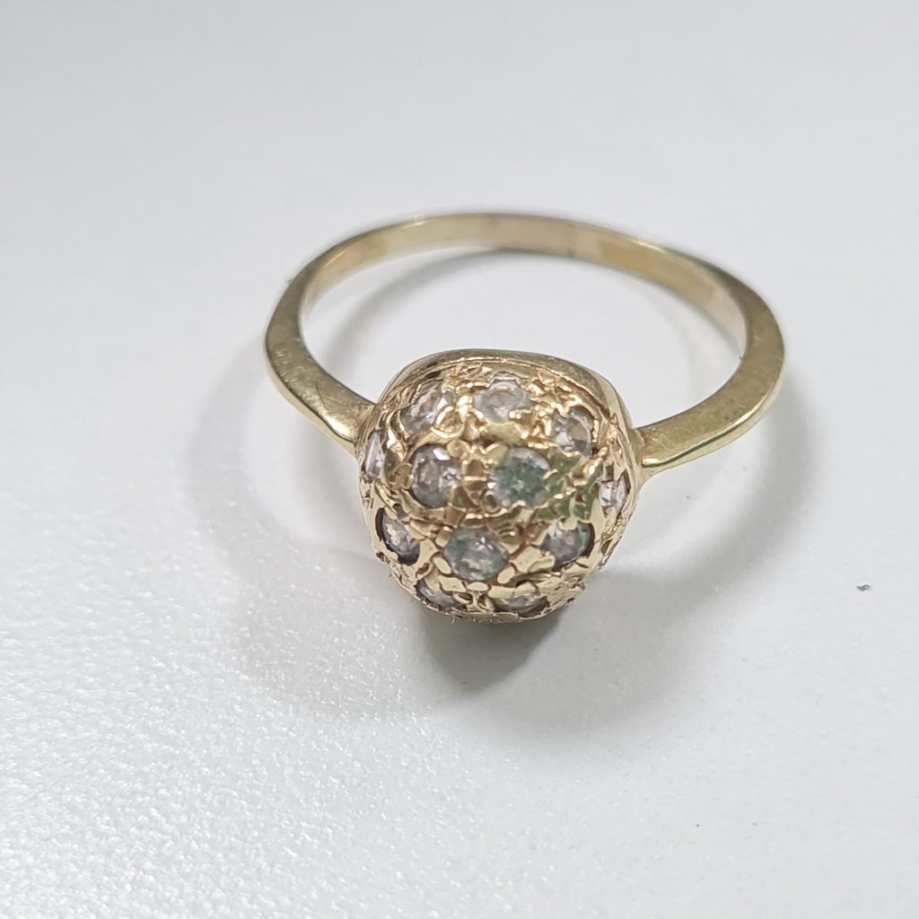 ANILLITO, SOLITARIO ORO 14 K 3 GRMS (SEMINUEVO)