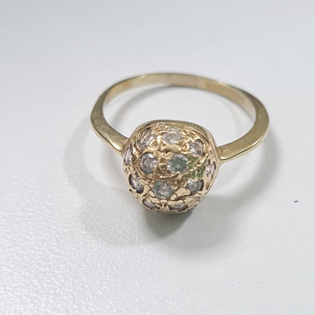 ANILLITO, SOLITARIO ORO 14 K 3 GRMS (SEMINUEVO)