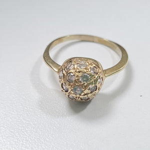 ANILLITO, SOLITARIO ORO 14 K 3 GRMS (SEMINUEVO)