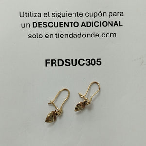 ARETES PAR ORO 10 K 1.1 GRMS (SEMINUEVO)