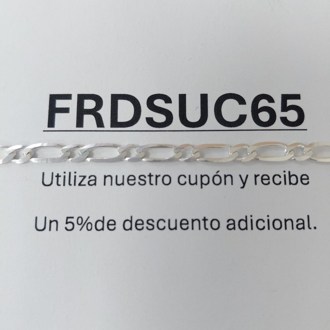 PULSERA TEJIDO 1X1 PLATA .925 18 CM 3.5 GR (NUEVO)