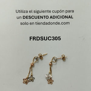 BROQUELES PAR ORO 14 K 1.9 GRMS (SEMINUEVO)
