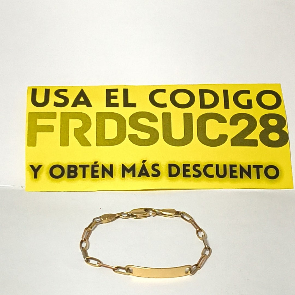 ESCLAVA ORO COMBINADO 14 K 2,60 GRMS (SEMINUEVO)