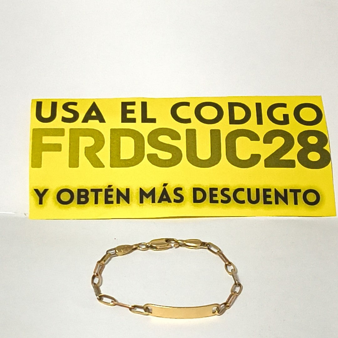ESCLAVA ORO COMBINADO 14 K 2,60 GRMS (SEMINUEVO)