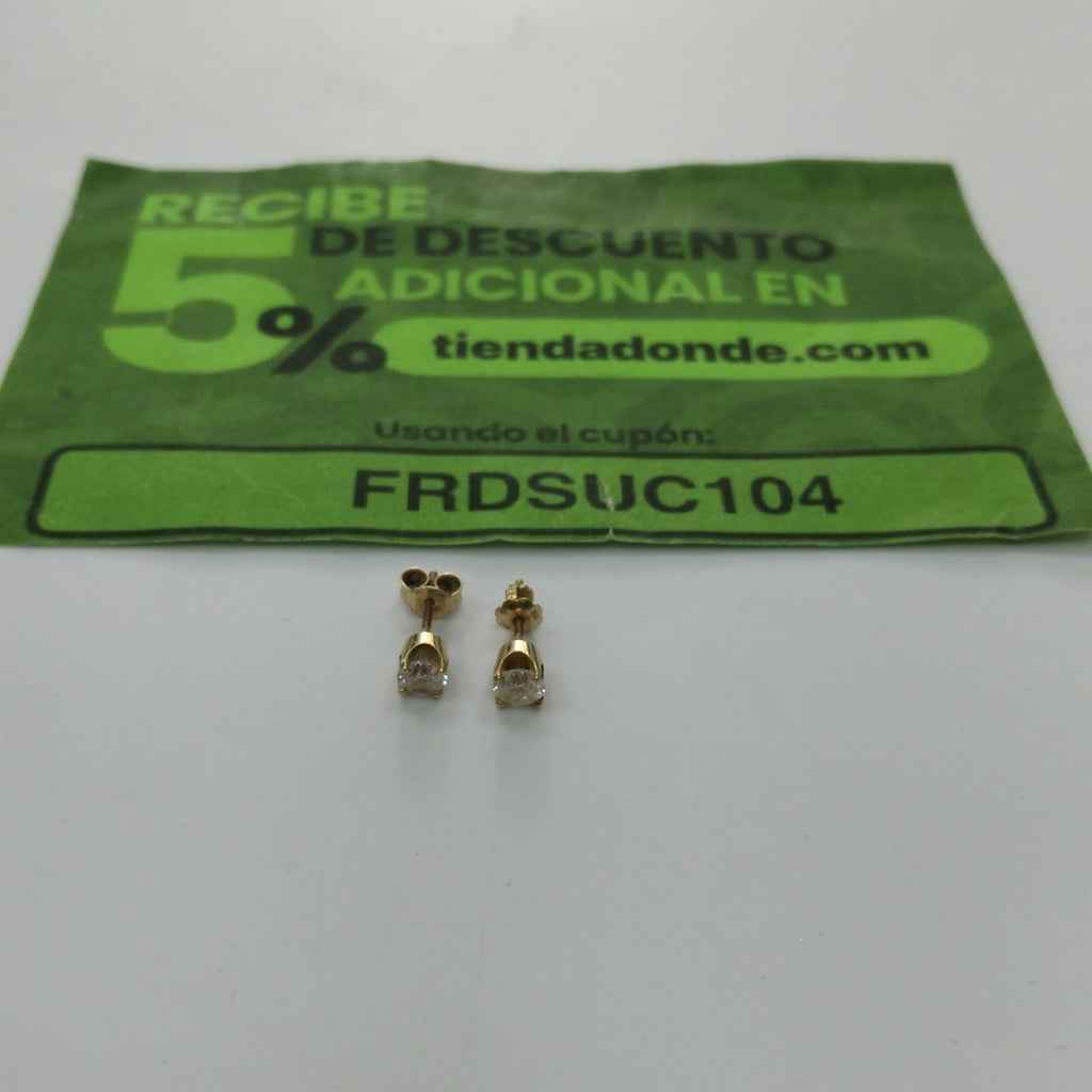ARETES PAR ORO 14 K 1,20 GRMS (SEMINUEVO)