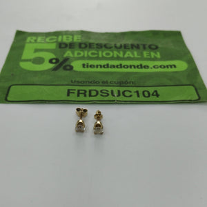 ARETES PAR ORO 14 K 1,20 GRMS (SEMINUEVO)