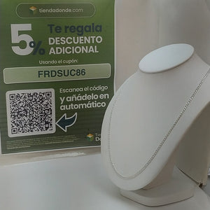 CADENA BARBADA PLATA .925 60 CM 9.62 GR (NUEVO)