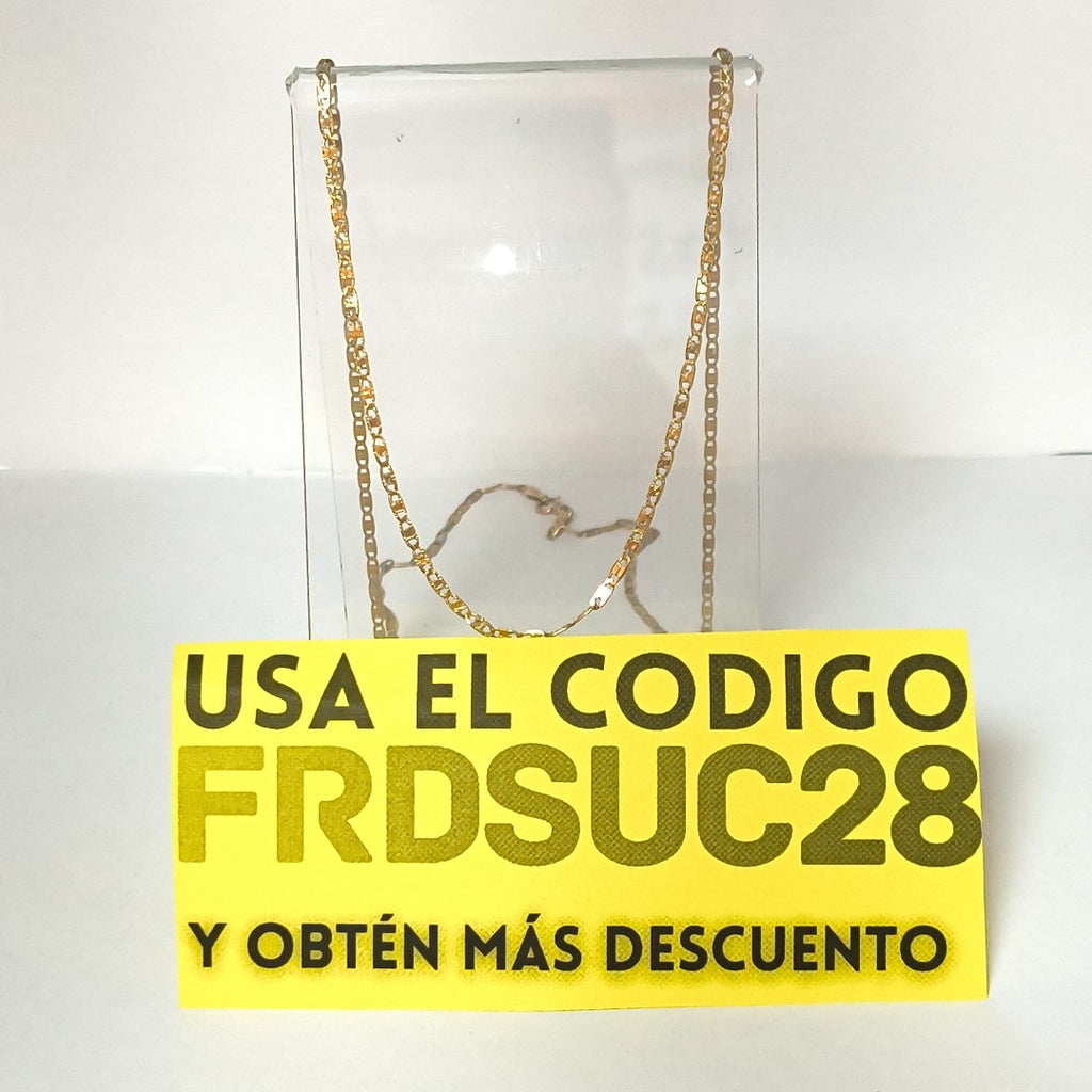 CADENA ORO COMBINADO 10 K 2.6 GRMS (SEMINUEVO)