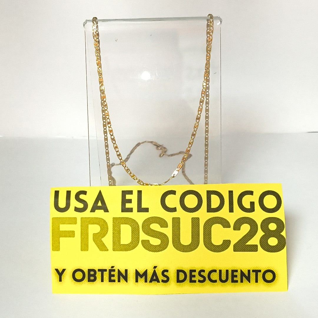 CADENA ORO COMBINADO 10 K 2.6 GRMS (SEMINUEVO)
