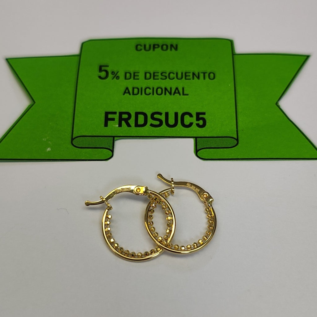 ARRACADAS ORO 14K 1.7 (NUEVO)