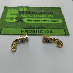 ARETES PAR ORO 14 K 6,30 GRMS (SEMINUEVO)