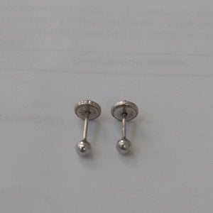 BROQUELES PAR ORO BLANCO 14 K 0.2 GRMS (SEMINUEVO)