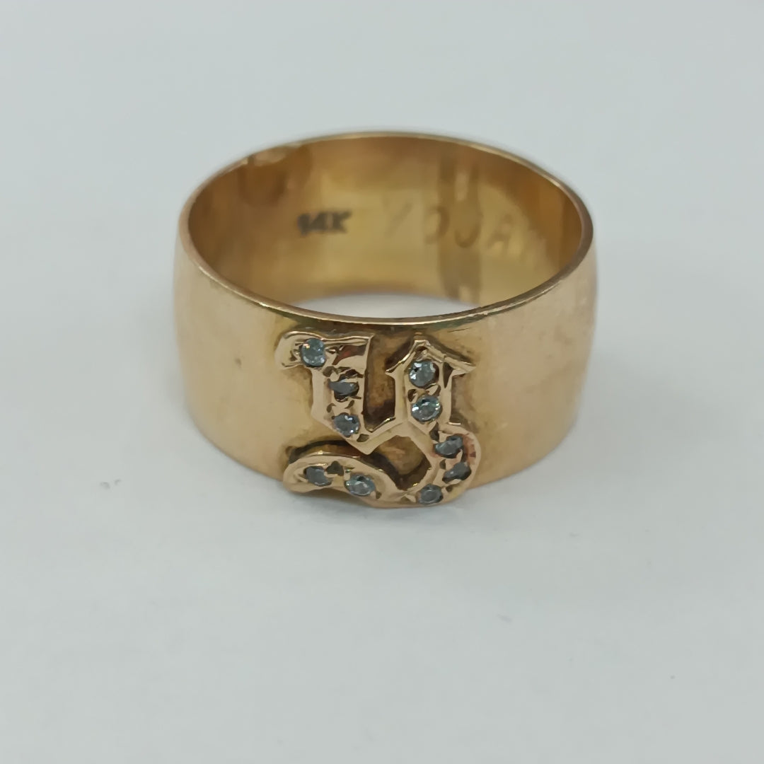 ANILLO ORO 14 K 6.4 GRMS (SEMINUEVO)
