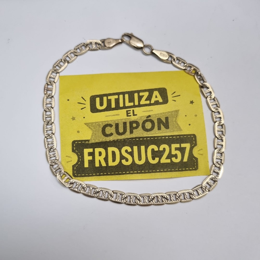 PULSERA ORO,RODIADO 10 K 7,40 GRMS (SEMINUEVO)