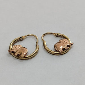 ARRACADAS PAR ORO 14 K 1.6 GRMS (SEMINUEVO)