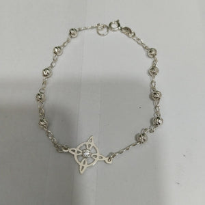 PULSERA TEJIDO ESPECIAL PLATA .925 18 CM 2.8 GR (NUEVO)