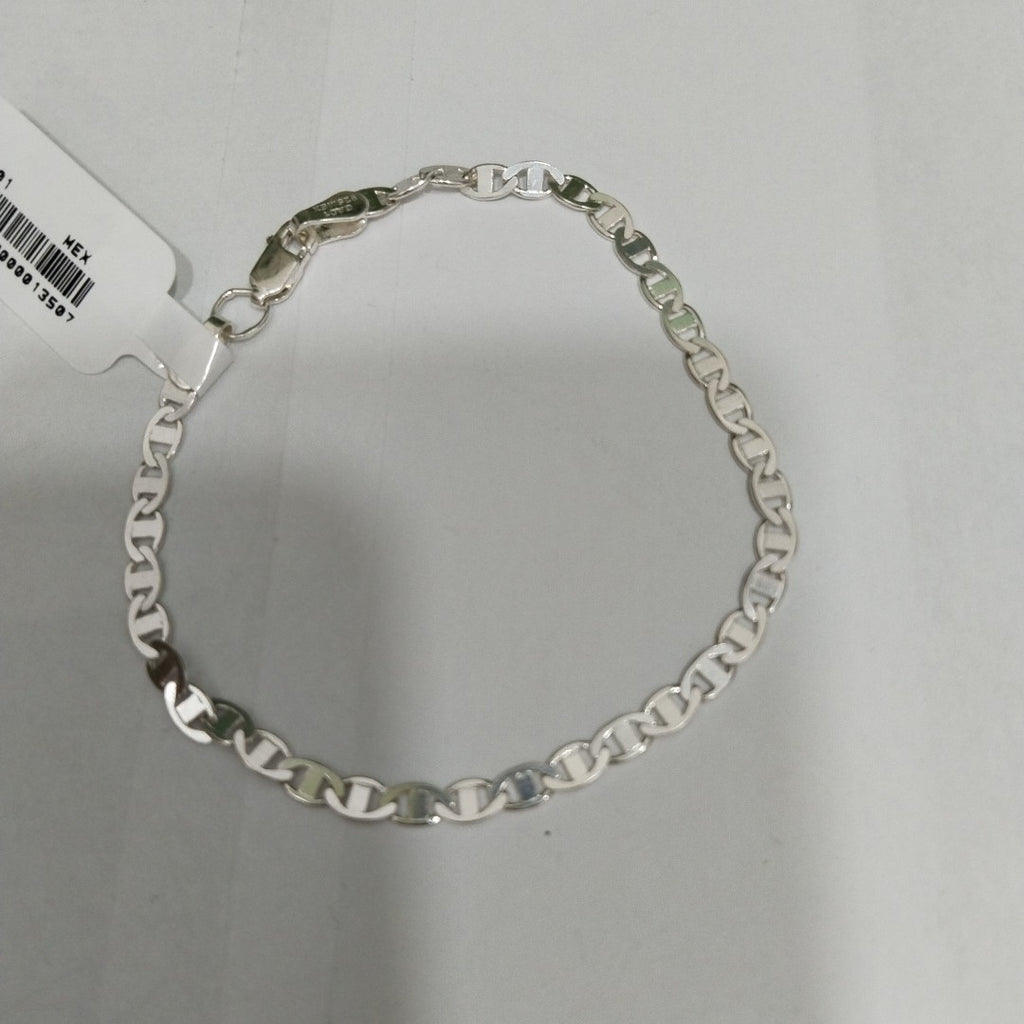 PULSERA TEJIDO GUCHI PLATA .925 18 CM 3.4 GR (NUEVO)