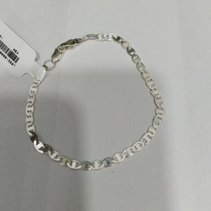PULSERA TEJIDO GUCHI PLATA .925 18 CM 3.4 GR (NUEVO)