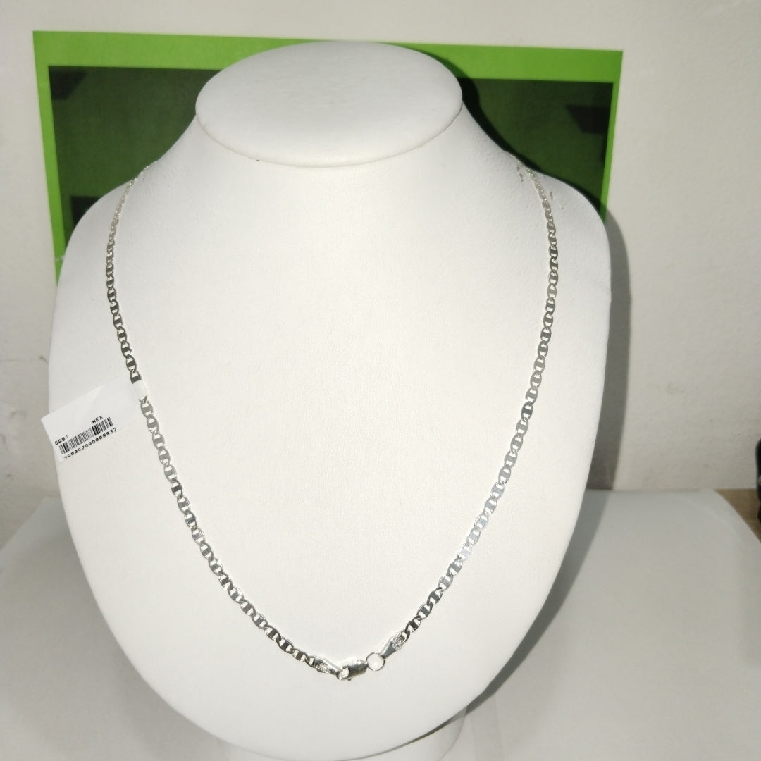 CADENA TEJIDO GUCHI PLATA .925 60 CM 9.1 GR (NUEVO)