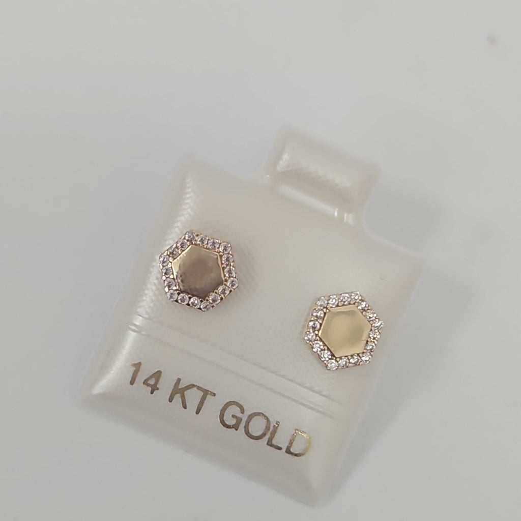 BROQUELES ORO 14K 1.2 (NUEVO)