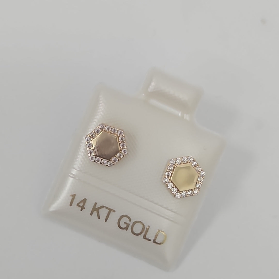 BROQUELES ORO 14K 1.2 (NUEVO)