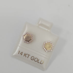 BROQUELES ORO 14K 1.2 (NUEVO)