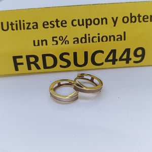 ARETES PAR ORO 14 K 1.3 GRMS (SEMINUEVO)