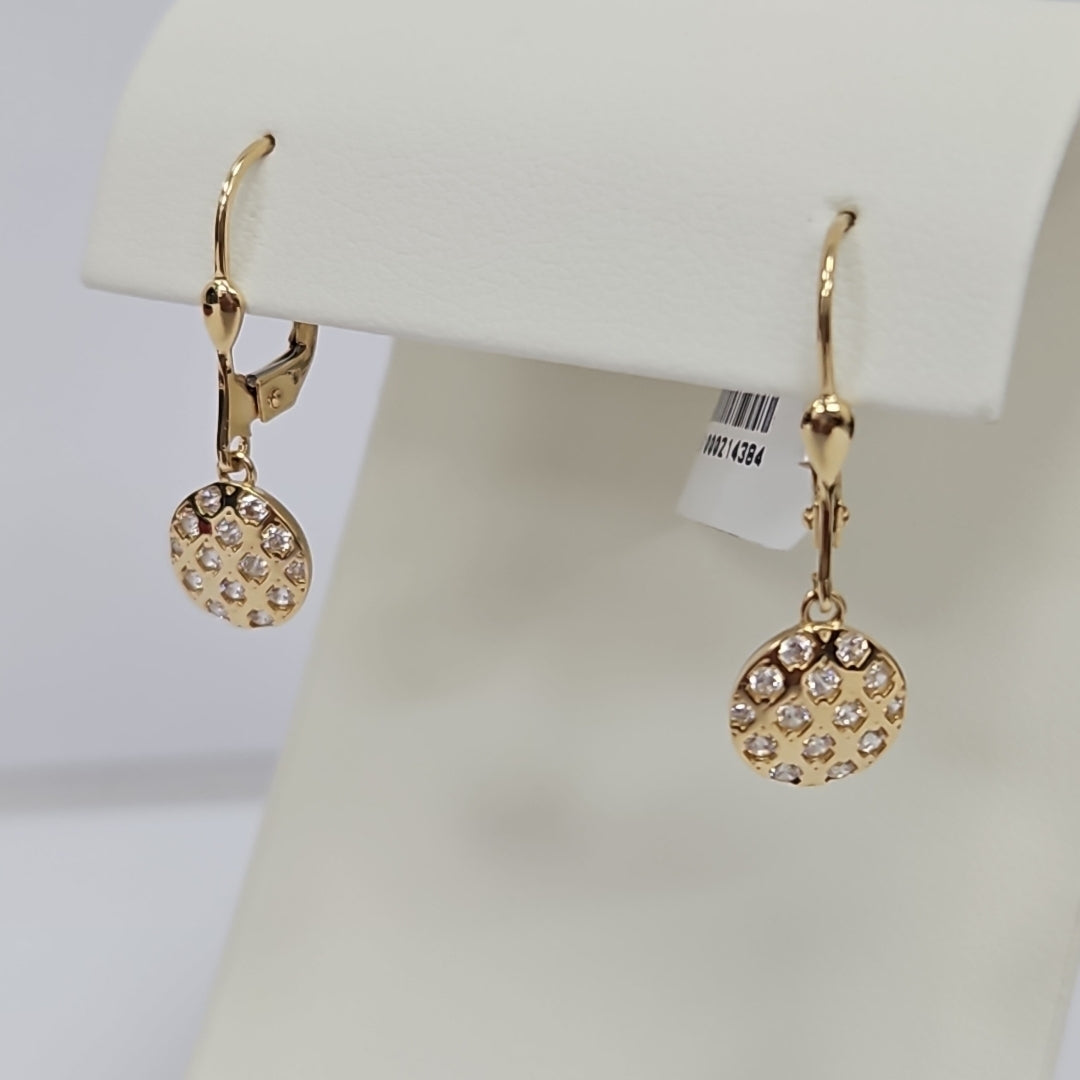 BROQUELES ORO 14K 2.4 (NUEVO)