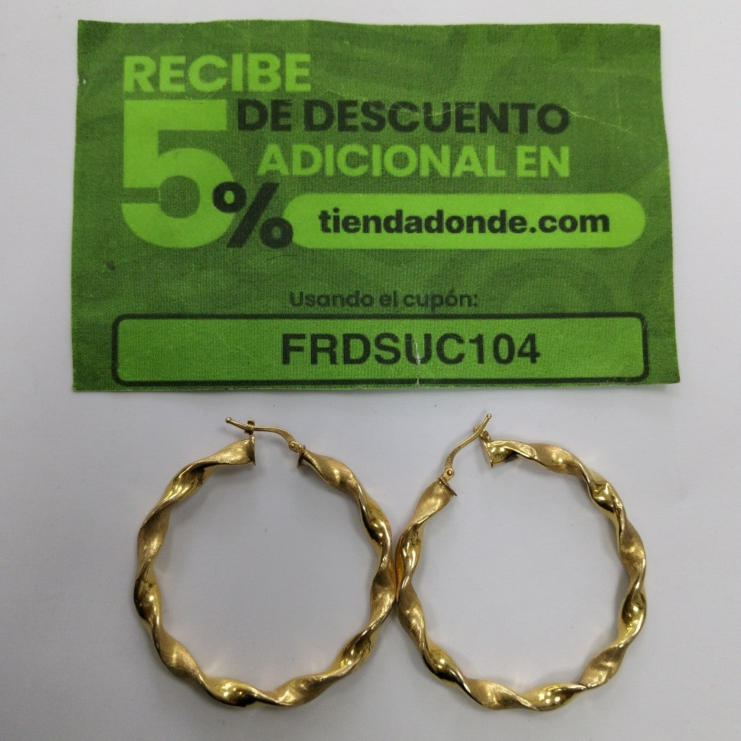 ARRACADAS PAR ORO 14 K 4,40 GRMS (SEMINUEVO)