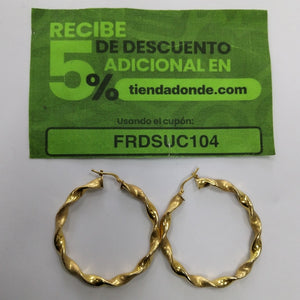 ARRACADAS PAR ORO 14 K 4,40 GRMS (SEMINUEVO)
